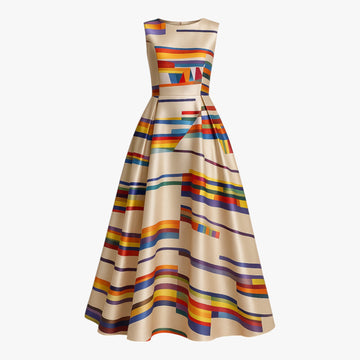 Matilda | Sukienka Midi Elegancka W Kwiaty Dla Kobiet